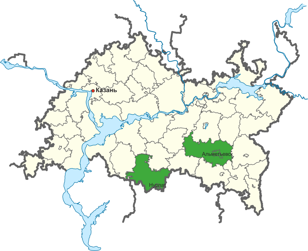 Карта республика татарстан нурлатский район